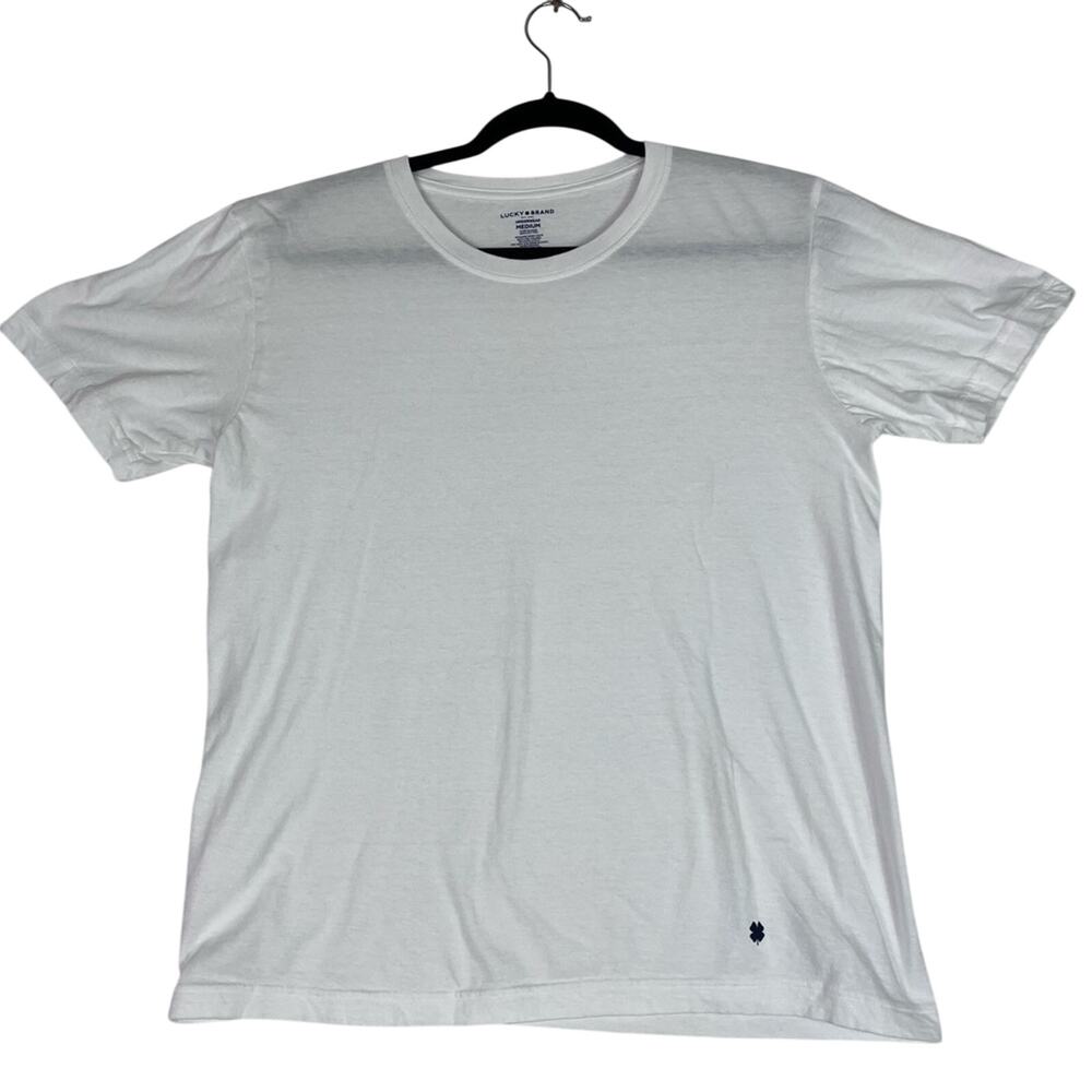 LUCKY BRAND T-Shirt Men’s Size Medium White Undershirt Cotton